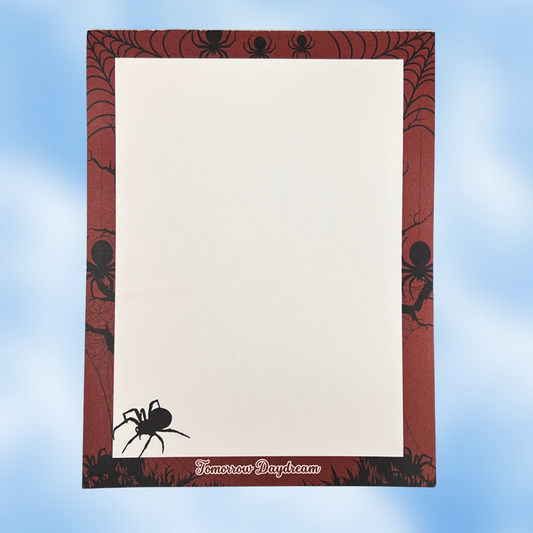 Spooky Spider Notepad